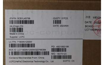 Lenovo 5CB1L45758 C-Abdeckung mit Tastatur, Arabisch, arktisgrau, Ohne Hintergrundbeleuchtung, US