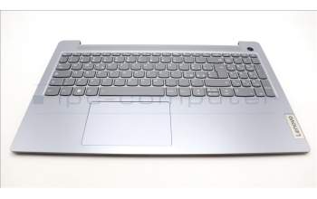 Lenovo 5CB1L45887 C-Abdeckung mit Tastatur, Italienisch, arktisgrau, Hintergrundbeleuchtung, Fingerabdruckleser