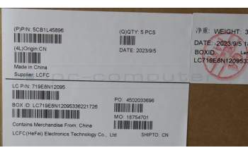 Lenovo 5CB1L45896 C-Abdeckung mit Tastatur, Schweiz, arktisgrau, Hintergrundbeleuchtung, Fingerabdruckleser