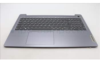 Lenovo 5CB1L45916 C-Abdeckung mit Tastatur, Deutsch, arktisgrau, Ohne_Hintergrundbeleuchtung, Fingerabdruckleser