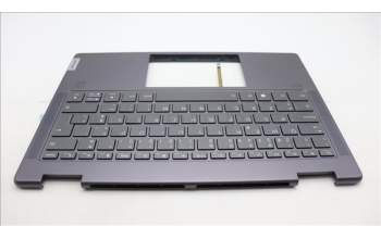 Lenovo 5CB1L47269 C-Abdeckung mit Tastatur, Portugiesisch, sturmgrau, Fingerabdruckleser