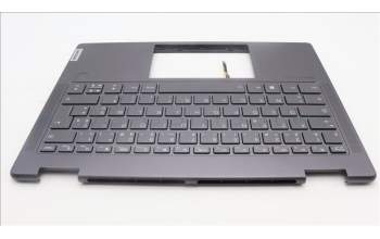 Lenovo 5CB1L48244 C-Abdeckung mit Tastatur, Französisch, sturmgrau, Fingerabdruckleser