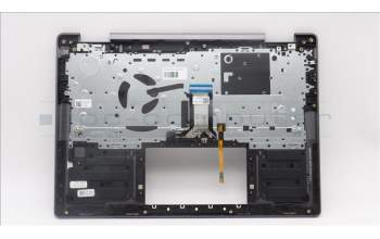 Lenovo 5CB1L48311 C-Abdeckung mit Tastatur, Belgisch, sturmgrau, Ohne Fingerabdruck, GB