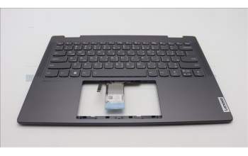 Lenovo 5CB1L48312 C-Abdeckung mit Tastatur, Arabisch, sturmgrau, Ohne Fingerabdruck, US