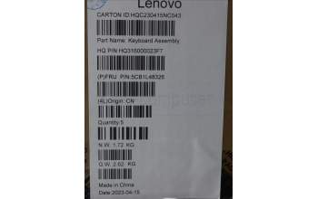 Lenovo 5CB1L48326 Tastatur inkl. Topcase deutsch H 82YM NFP TT