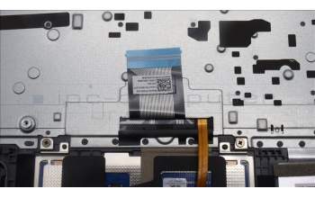 Lenovo 5CB1L49230 C-Abdeckung mit Tastatur, Skandinavien, arktisgrau, Hintergrundbeleuchtung, Fingerabdruck