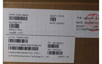 Lenovo 5CB1L49424 C-Abdeckung mit Tastatur, Schweiz, arktisgrau, Hintergrundbeleuchtung, Ohne_Fingerabdruckscanner