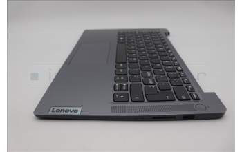Lenovo 5CB1L49450 C-Abdeckung mit Tastatur, Skandinavien, arktisgrau, Ohne_Hintergrundbeleuchtung, Ohne_Fingerabdruckscanner
