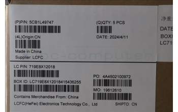 Lenovo 5CB1L49747 C-Abdeckung mit Tastatur, Bulgarisch, aquamarinblau, GB