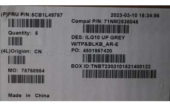 Lenovo 5CB1L49787 Tastatur inkl. Topcase ASM_ARA C 82XV BL