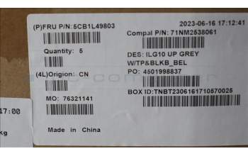 Lenovo 5CB1L49803 Tastatur inkl. Topcase ASM_BEL C 82XV BL