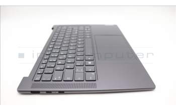 Lenovo 5CB1L50270 C-Abdeckung mit Tastatur, Italienisch, Sturmgrau