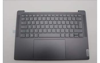 Lenovo 5CB1L50279 C-Abdeckung mit Tastatur, Skandinavien, sturmgrau, Puresight-Logo