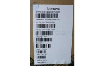 Lenovo 5CB1L50286 C-Cover with keyboard, Spanish, Storm Grey, UK