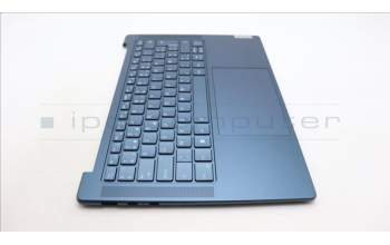 Lenovo 5CB1L50304 C-Abdeckung mit Tastatur, Belgisch, aquamarinblau, GB