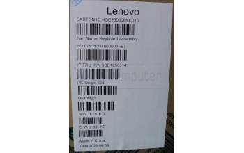 Lenovo 5CB1L50314 C-Abdeckung mit Tastatur, Englisch (US, Euro), Aquamarinblau
