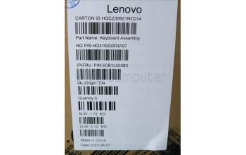 Lenovo 5CB1L50383 C-Abdeckung mit Tastatur, Skandinavien, arktisgrau, Fingerabdruckleser