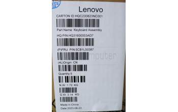 Lenovo 5CB1L50387 Tastatur inkl. Topcase spanisch H 83BS FP ARGY