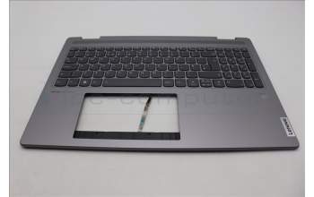 Lenovo 5CB1L50392 C-Abdeckung mit Tastatur, Englisch (GB), Arktisgrau, Fingerabdruck