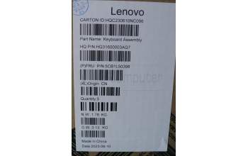 Lenovo 5CB1L50398 Tastatur inkl. Topcase ASM_BEL H 83BS FP ARGY