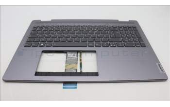 Lenovo 5CB1L50400 C-Abdeckung mit Tastatur, Französisch, arktisgrau, Fingerabdruckleser