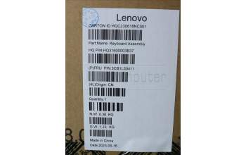 Lenovo 5CB1L50411 Tastatur inkl. Topcase ASM_HBW H 83BS NFP ARGY