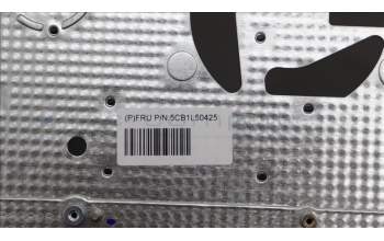 Lenovo 5CB1L50425 C-Abdeckung mit Tastatur, Englisch (US, Euro), arktisgrau, Ohne_Fingerabdruckscanner