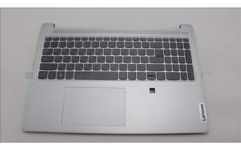 Lenovo 5CB1L50447 C-Abdeckung mit Tastatur, Hebräisch, Wolkengrau, Hintergrundbeleuchtung, Fingerabdruck
