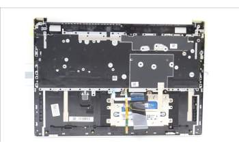 Lenovo 5CB1L50451 C-Abdeckung mit Tastatur, Englisch (GB), Wolkengrau, Hintergrundbeleuchtung, Fingerabdruckleser