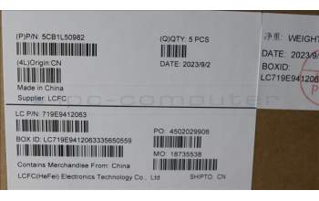 Lenovo 5CB1L50982 Tastatur inkl. Topcase ASM_BEL L82X8 FP BL AG