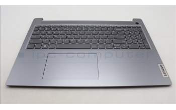 Lenovo 5CB1L50987 C-Abdeckung mit Tastatur, Englisch (US, Euro), arktisgrau, Hintergrundbeleuchtung, Fingerabdruckleser