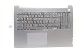 Lenovo 5CB1L50991 C-Abdeckung mit Tastatur, Deutsch, arktisgrau, Hintergrundbeleuchtung, Fingerabdruckleser