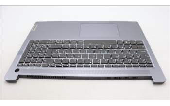 Lenovo 5CB1L52285 C-Abdeckung mit Tastatur, Englisch (GB), arktisgrau, Ohne_Hintergrundbeleuchtung, Fingerabdruckleser