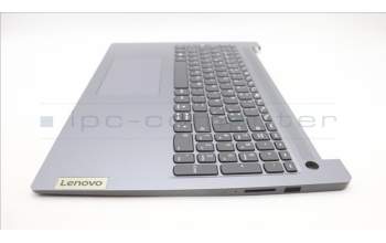 Lenovo 5CB1L52289 C-Abdeckung mit Tastatur, Spanisch, arktisgrau, Ohne_Hintergrundbeleuchtung, Fingerabdruckleser