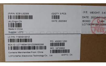 Lenovo 5CB1L52309 C-Abdeckung mit Tastatur, Deutsch, Arktisgrau, Nicht_beleuchtet, Fingerabdruck