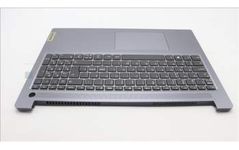 Lenovo 5CB1L52321 C-Abdeckung mit Tastatur, Skandinavien, arktisgrau, Ohne_Hintergrundbeleuchtung, Fingerabdruckleser