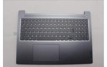 Lenovo 5CB1L53282 C-Abdeckung mit Tastatur, Belgisch, arktisgrau, Hintergrundbeleuchtung, Ohne Fingerabdruck, GB