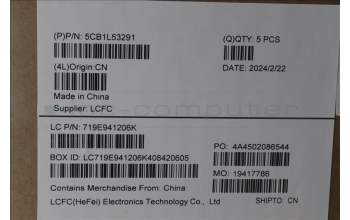 Lenovo 5CB1L53291 Tastatur inkl. Topcase deutsch L82X8 NFP BL AG