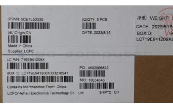 Lenovo 5CB1L53330 Tastatur inkl. Topcase ASM_HBW L82X8 NFP NBLAB