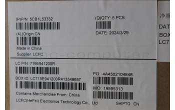 Lenovo 5CB1L53332 C-Abdeckung mit Tastatur, Skandinavien, tiefblau, Ohne_Hintergrundbeleuchtung, Ohne_Fingerabdruckscanner