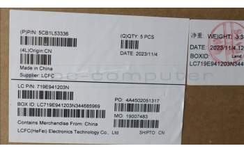 Lenovo 5CB1L53336 Tastatur inkl. Topcase schweiz L82X8 NFP NBLAB