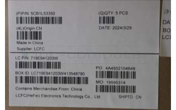 Lenovo 5CB1L53350 Tastatur inkl. Topcase ASM_POR L82X8 NFP NBLAG