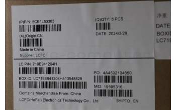 Lenovo 5CB1L53363 C-Abdeckung mit Tastatur, Skandinavien, arktisgrau, Ohne_Hintergrundbeleuchtung, Ohne_Fingerabdruckscanner