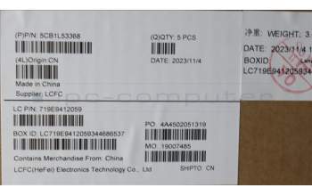 Lenovo 5CB1L53368 Tastatur inkl. TopcaseASM_EUROENGL82X8NFPNBLAG