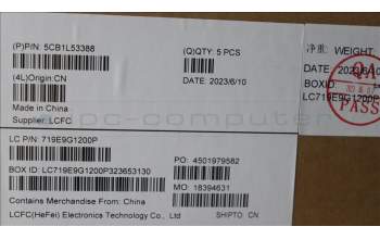 Lenovo 5CB1L53388 C-Abdeckung mit Tastatur, Deutsch, RGB-Hintergrundbel.