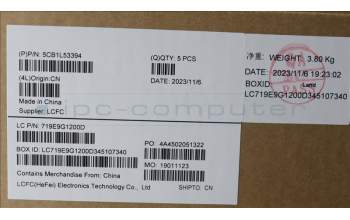 Lenovo 5CB1L53394 C-Cover with keyboard,Italian,RGB Backlight