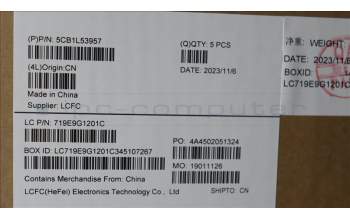 Lenovo 5CB1L53957 C-Abdeckung mit Tastatur, Ukraine, RGB-Hintergrundbel.