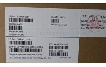 Lenovo 5CB1L53964 C-Abdeckung mit Tastatur, Englisch (US, Euro), Weiße Hintergrundbeleuchtung