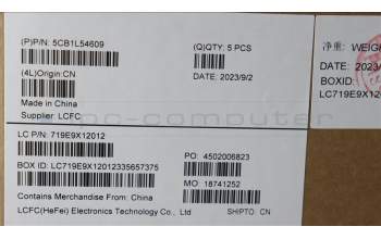 Lenovo 5CB1L54609 C-Abdeckung mit Tastatur, Belgisch, Onyx-Grau, RGB-Hintergrundbel., GB