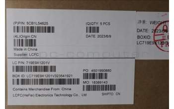 Lenovo 5CB1L54625 C-Abdeckung mit Tastatur, Französisch, Onyxgrau, RGB-Hintergrundbel.